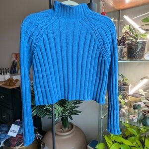 American Eagle Cropped Knit Sweater